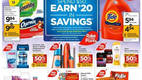 Rite Aid P&G 'Rake in the Points' Feature